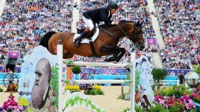 GB's Nick Skelton in action