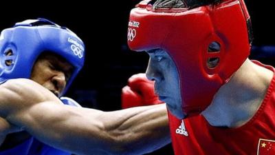 Anthony Joshua and Zhilei Zhang