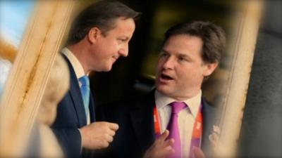 David Cameron and Nick Clegg