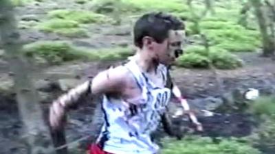 Alistair Brownlee after falling in the mud