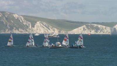 Weymouth Bay Olympic sailing race