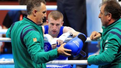 Paddy Barnes after his defeat by Zou Shiming