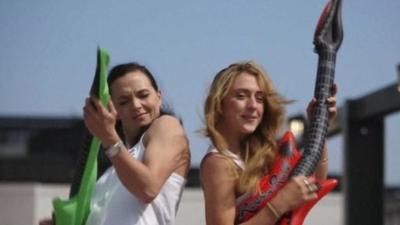 Victoria Pendleton and Laura Trott