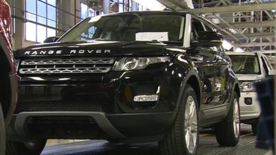 Land Rover car at Halewood