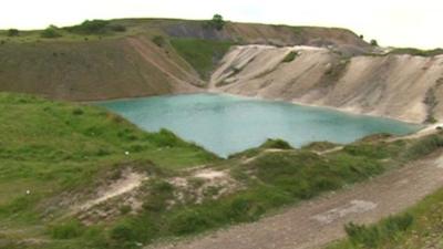 Harpur Hill Quarry in Buxton