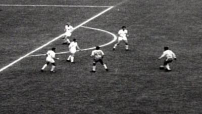 Garrincha scores against England