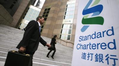 The main branch of the Standard Chartered Bank in Hong Kong