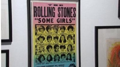 A Rolling Stones poster designed by Ronnie Wood