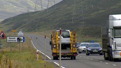 Traffic on the A9