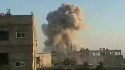 Explosion in Syrian town