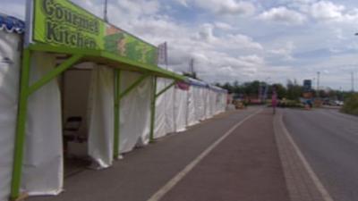 Market stalls