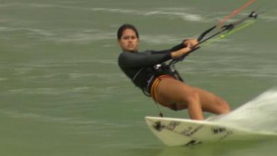 Brazilian kitesurfer