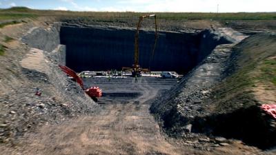 Construction work at the Dounreay storage site