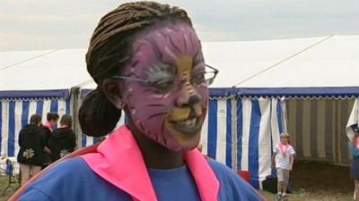 Kenyan girl at Essex jamboree