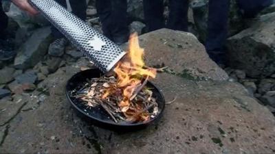 Paralympic torch is lit on Ben Nevis