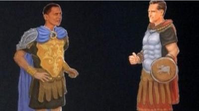 Obama and Romney paper dolls