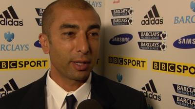 Chelsea manager Roberto Di Matteo