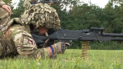 40 Commando training on the Somerset Levels