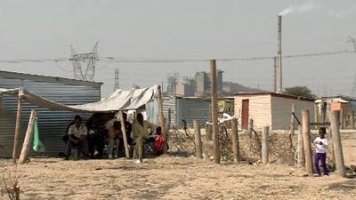 Miners living near the Marikana platinum mine