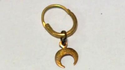 Crecent moon earring
