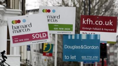 Estate agent signs