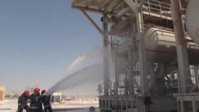 Firecrews training in Qatar