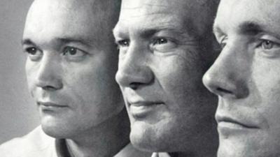 The Apollo 11 crew: Armstrong, Collins and Aldrin