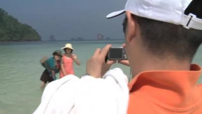 Chinese tourists in Thailand