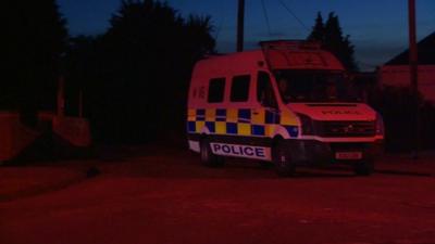 Police van in Essex