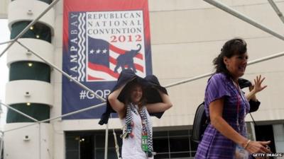Women arrive at Republican National Convention