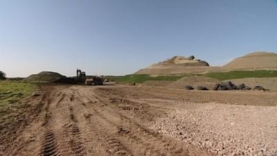 Northumberlandia taking shape in Cramlington