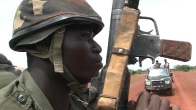 A Mali army soldier