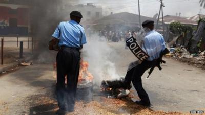 Police in Mombasa