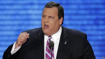 New Jersey governor Chris Christie