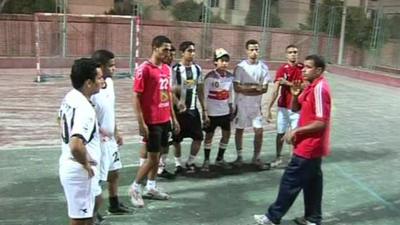 Members of the Egyptian deaf football team