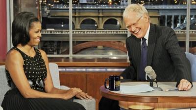 Michelle Obama on the Late Show with David Letterman