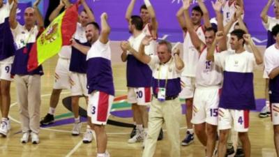 Spanish basketball team at Sydney games