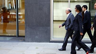 Boris Berezovsky walks into court