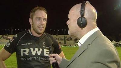 Ospreys captain Alun Wyn Jones