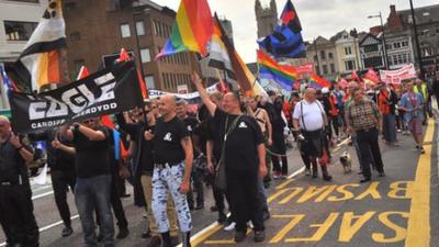 The Cardiff Mardi Gras parade in 2012