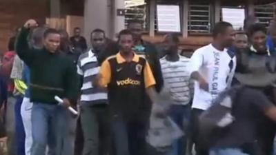 Freed miners leave court in Pretoria