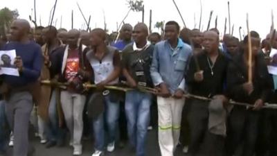 Marikana miner workers rally