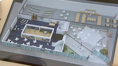 Architect's model for Stirling House