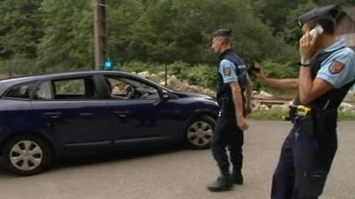 Police and police car