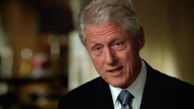 Bill Clinton in a screenshot from an Obama campaign video