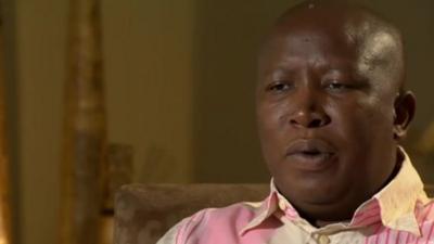 South African activist Julius Malema