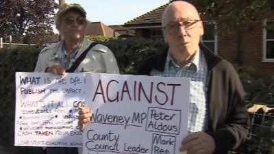 Demonstration at Beccles Free School