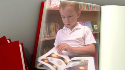 Boy reading