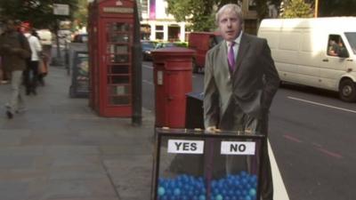 Boris Johnson and the mood box