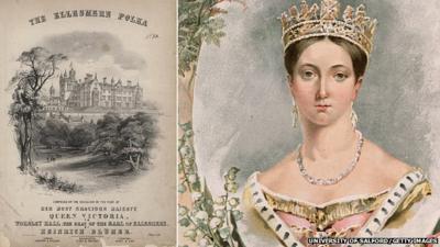 A poster for the polka and Queen Victoria